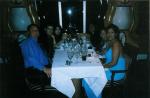 Here is our dinner table and some cool friends we met on the cruise.