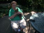 July 5th - I took some pics of my Grandma and Teddie today.