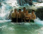 Here we are at the Dunns River Falls.  A waterfall you climbed up while trying not to fall to your death by sharp rocks or crack