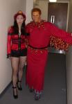 Mona and Me after getting our costumes on.  We are ready for The Top!!!