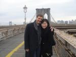 Here's us with a picture taken by a nice New Yorker.  I heard there weren't any, so maybe she was a tourist too.