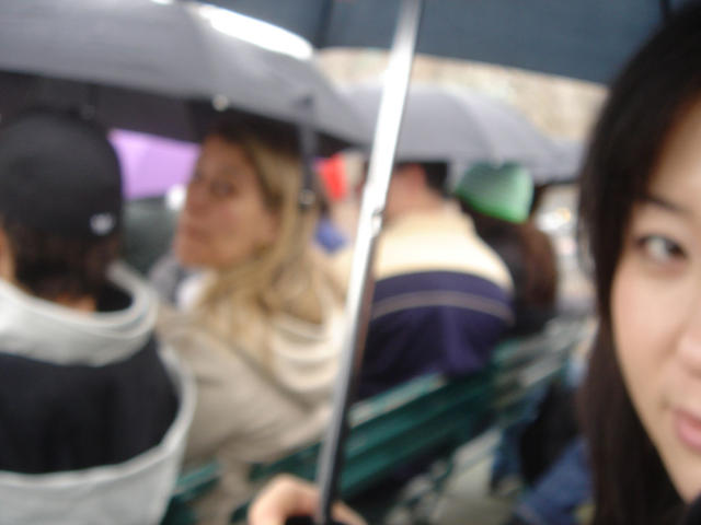 It started raining on the boat to the Statue of Liberty so I took a pic.  Somehow it was a little blurry.