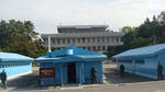 That's the North Korean's building.  The blue belongs to the UN.