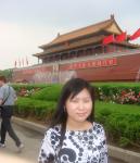 In front of the Forbidden City.
