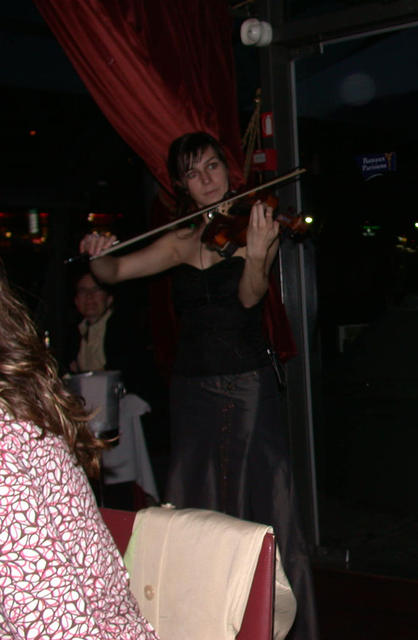 The violinist was pretty good...and hot.