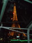 These pictures are soooo out of order.  This is back on the Seine river trip.  The Eiffel tower is lit up.