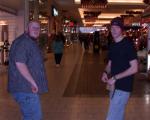 Curt and Brandon in the mall.  Curt's cool because he's bald.