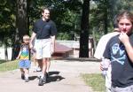 Doug at a CSA Picnic with his kids.  His wife hid from the camera.  And a cameo appearance from Josh!