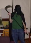 Brian going as the Grim Reaper.